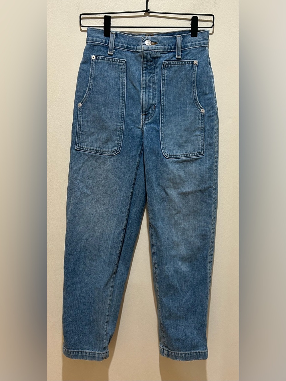Madewell Balloon Medium Blue Denim High Rise Jeans - Women’s Size 24